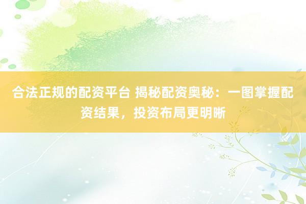 合法正规的配资平台 揭秘配资奥秘：一图掌握配资结果，投资布局更明晰